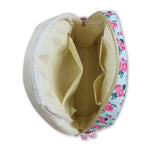 Load image into Gallery viewer, Pink Plaid Ruffle Floral Backpack
